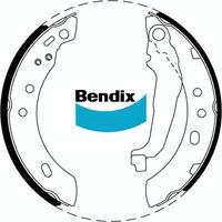 BENDIX BONDED SHOE SET FITS NISSAN MICRA K11 1992-1997 (BS1725)