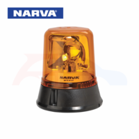 NARVA OPTIMAX ROTATING BEACON AMBER FLANGE BASE 12/24 Volt (85650A)