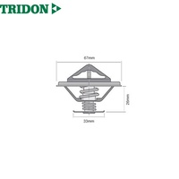 TRIDON THERMOSTAT BLISTERED HIGH FLOW (TT274-180)