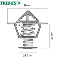 TRIDON THERMOSTAT BLISTERED HIGH FLOW (TT298-180)