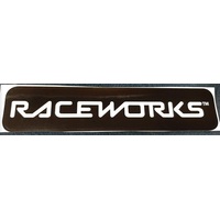 Raceworks Sticker B&W 400mm X 70mm *MER-113*