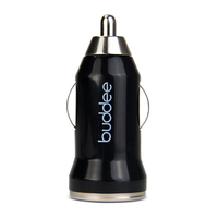 BUDDEE USB CAR CHARGER 2.1 AMP - BLACK (BD201002BK)
