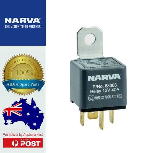 NARVA RELAY 12V 4 PIN 50A (R) (68008BL)