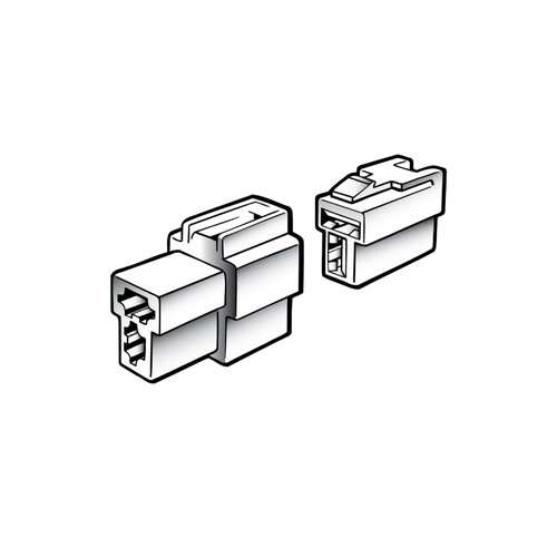 NARVA 2 WAY MALE QUICK CONNECTOR HOUSING (2 PACK) (56272BL)
