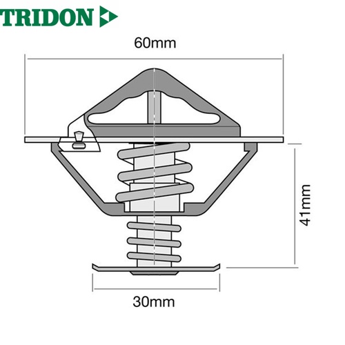 TRIDON THERMOSTAT BLISTERED HIGH FLOW (TT410-180)